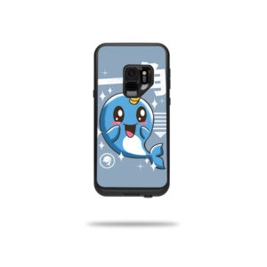 LIFSGS9-Narwhal Kawaii Skin for Lifeproof Samsung Galaxy S9 Fre Case - Narwhal Kawaii