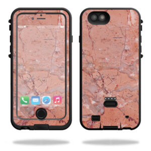 LIPOWIP6-Pink Marble Skin for Lifeproof Fre Power iPhone 6 & 6S Case Wrap Cover Sticker - Pink Marble