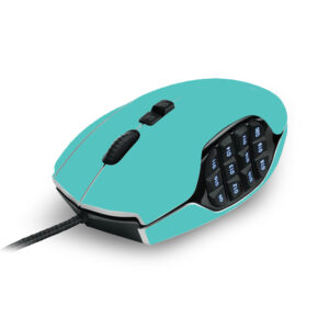 LOGG600-Solid Turquoise Skin for Logitech G600 MMO Gaming Mouse - Solid Turquoise