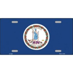LP-3605 6 x 12 in. Virginia State Flag Metal License Plate