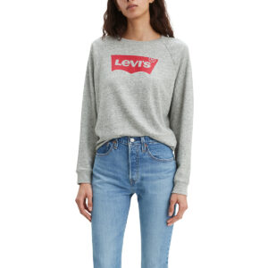 Levi's Women's Long-Sleeve Graphic Crewneck Fleece
