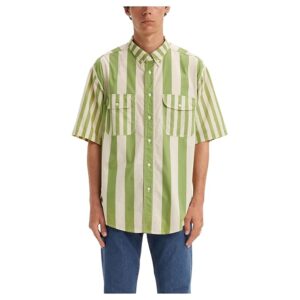 Levi's(r) Premium Skate Short Sleeve Woven Top (Mixed Up Green White) Men's Jacket