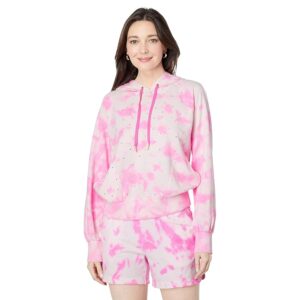 Lilly Pulitzer Laurian Hoodie (Plumeria Pink Sun Splash Tie-Dye) Women's Clothing