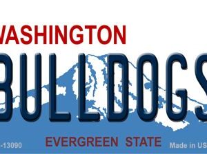 M-13090 3.5 x 2 in. Bulldogs Novelty Metal Magnet