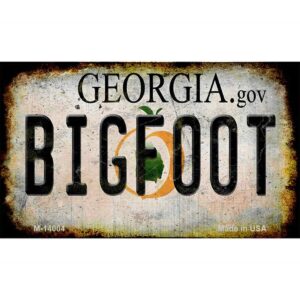 M-14004 3.5 x 2 in. Bigfoot Georgia Novelty Metal Magnet