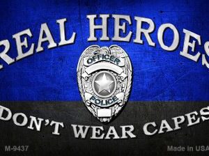 M-9437 3.5 x 2 in. Real Heroes Blue Novelty Metal Magnet