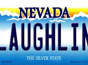 M-9558 3.5 x 2 in. Laughlin Nevada Background Novelty Metal Magnet