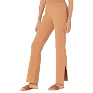 MONROW Supersoft Sweater Knit Flare Pants (Doe) Women's Clothing