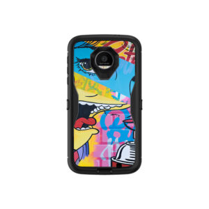 MOZDED-Blue Eyes Skin for Otterbox Moto Z Force Droid Defender Series - Blue Eyes