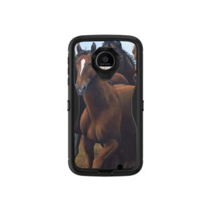 MOZDED-Horse Stampede Skin for Otterbox Moto Z Force Droid Defender Series - Horse Stampede