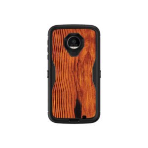 MOZDED-Knotty Wood Skin for Otterbox Moto Z Force Droid Defender Series - Knotty Wood