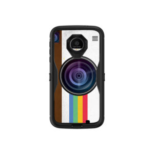 MOZDED-Vintage Polaroid Skin for Otterbox Moto Z Force Droid Defender Series - Vintage Polaroid