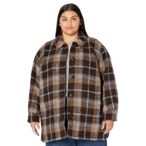 Madewell Plus Belrose Shirt-Jacket in Cassel Plaid (Devon Plaid Forage) Women's Jacket