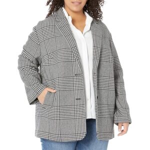 Madewell Plus Oversized Dorset Blazer in Adkins Plaid (Tiarnan Glen Plaid) Women's Coat