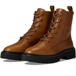Madewell The Rayna Lace-Up Boot in Leather (English Saddle) Women's Boots
