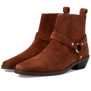 Madewell The Santiago Western Ankle Boot in Suede (Dried Maple) Women's Boots