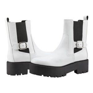 Marc Fisher LTD Dacilla (White Leather) Women's Boots