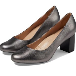 Marc Joseph New York Midtown Pump (Pewter Metallic) Women's Shoes