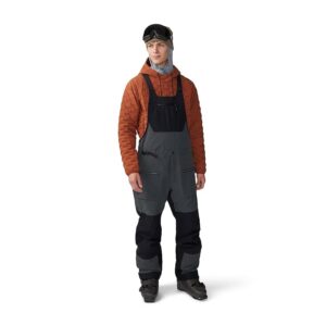 Mountain Hardwear First Tracks Bib (Volcanic/Black) Men's Jumpsuit & Rompers One Piece