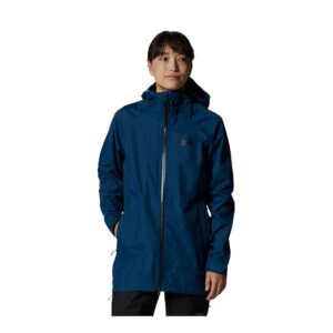 Mountain Hardwear Threshold Parka (Dark Caspian) Women's Clothing