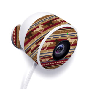 NECAOUT-Western Horses Skin for Nest Cam Outdoor Security Camera - Western Horses