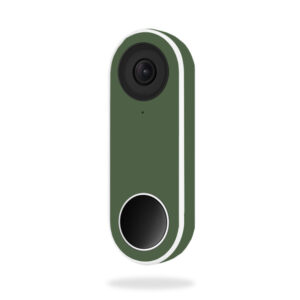 NEHEL-Solid Olive Skin for Nest Hello Video Doorbell - Solid Olive
