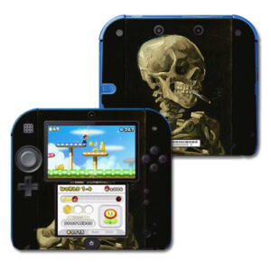 NI2DS-Skull With Cigarette Skin for Nintendo 2DS - Skull with Cigarette