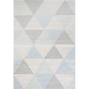 NW912960045002 7 ft. 10 in. x 10 ft. 10 in. Newport 96004 Rectangle Contemporary Area Rug - 5002 Blue & Ivory