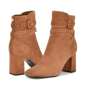 Nine West Quena 9X9 (Medium Natural Suede) Women's Boots