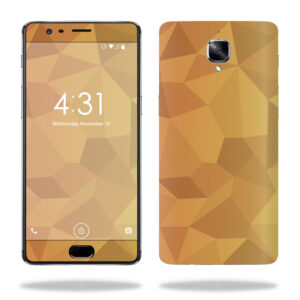 ONPLUS3-Red Orange Polygon Skin for OnePlus 3 Wrap Cover Sticker - Red Orange Polygon