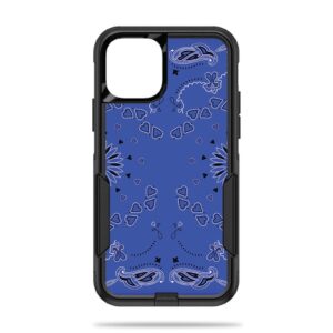 OTCIP11PR-Blue Bandana Skin Decal Wrap for OtterBox Commuter iPhone 11 Pro Sticker - Blue Bandana