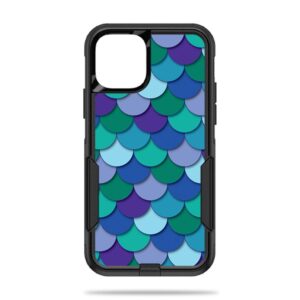 OTCIP11PR-Blue Scales Skin Decal Wrap for OtterBox Commuter iPhone 11 Pro Sticker - Blue Scales