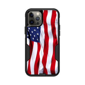 OTCIP12-American Flag Skin for Otterbox Commuter iPhone 12 & 12 Pro - American Flag