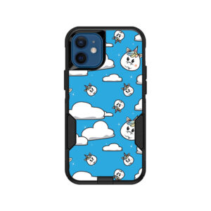 OTCIP12MI-Unicorn Clouds Skin for OtterBox Commuter iPhone 12 Mini - Unicorn Clouds