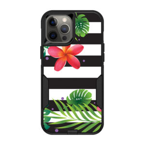 OTCIP12PRM-Tropical Stripes Skin for OtterBox Commuter iPhone 12 Pro Max - Tropical Stripes