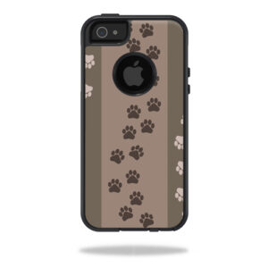 OTCIP5-Paw Prints Skin for Otterbox Commuter iPhone 5, 5S & SE Case Wrap Cover Sticker - Paw Prints