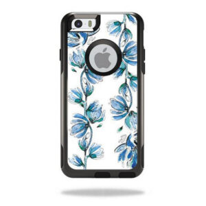 OTCIP6-Blue Vines Skin Decal Wrap for OtterBox Commuter iPhone 6 & 6S Case - Blue Vines