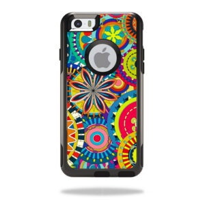 OTCIP6-Flower Wheels Skin for Otterbox Commuter iPhone 6 & 6S Case Wrap Cover Sticker - Flower Wheels