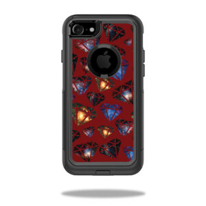 OTCIP7-Diamond Galaxy Skin for Otterbox Commuter iPhone SE 2020 7 & 8 Case - Diamond Galaxy