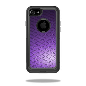 OTCIP7-Purple Diamond Plate Skin for Otterbox Commuter iPhone SE 2020 7 & 8 Case Wrap Cover Sticker - Purple Diamond Plate