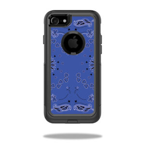 OTCIP8-Blue Bandana Skin for Otterbox Commuter iPhone SE 2020 7 & 8 - Blue Bandana