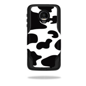 OTCMOTOZF-Cow Print Skin for Otterbox Commuter Moto Z Force Droid Case Wrap Cover Sticker - Cow Print