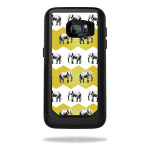 OTCSGS7-Elephant Chevron Skin for Otterbox Commuter Samsung Galaxy S7 Case Wrap Cover Sticker - Elephant Chevron
