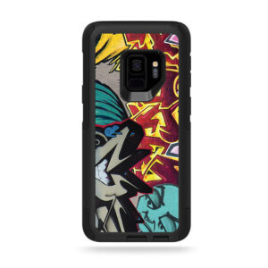 OTCSGS9-Graffiti Wild Styles Skin for Otterbox Commuter Galaxy S9 - Graffiti Wild Styles