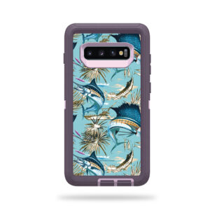 OTDESG10-Island Fish Skin for Otterbox Defender Samsung Galaxy S10 - Island Fish