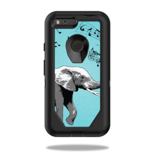 OTDGOPIXL-Musical Elephant Skin for Otterbox Defender Pixel XL 5.5 in. Case Wrap Cover Sticker - Musical Elephant
