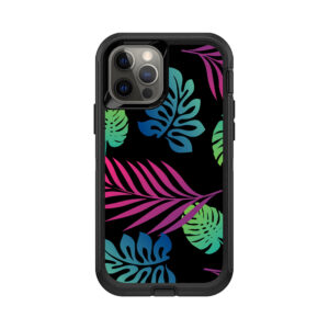 OTDIP12-Neon Tropics Skin for Otterbox Defender iPhone 12 & 12 Pro - Neon Tropics