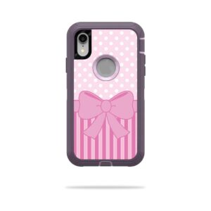 OTDIPXR-Pink Present Skin Decal Wrap for OtterBox Defender iPhone XR Case Sticker - Pink Present