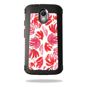 OTDMODTUR2-Red Petals Skin for Otterbox Defender Motorola Droid Turbo 2 Case Wrap Cover Sticker - Red Petals