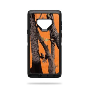 OTDSGNOT9-Orange Camo Skin Decal Wrap for OtterBox Defender Galaxy Note 9 Sticker - Orange Camo